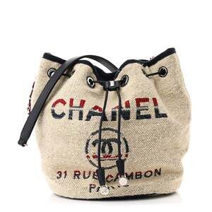 Chanel Striped Canvas Deauville #223772C19B